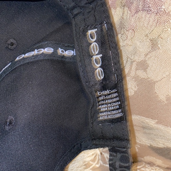 ♣️🩶♣️NWT BEBE All OverLogo 💯% Cotton Hat - Picture 10 of 16
